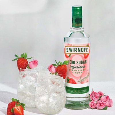 Smirnoff Zero Sugar Strawberry & Rose Infusions - 750 Ml - Image 5