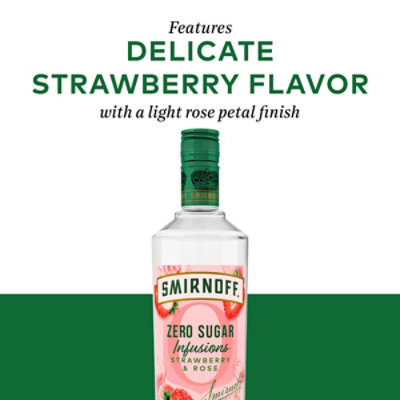 Smirnoff Zero Sugar Strawberry & Rose Infusions - 750 Ml - Image 3