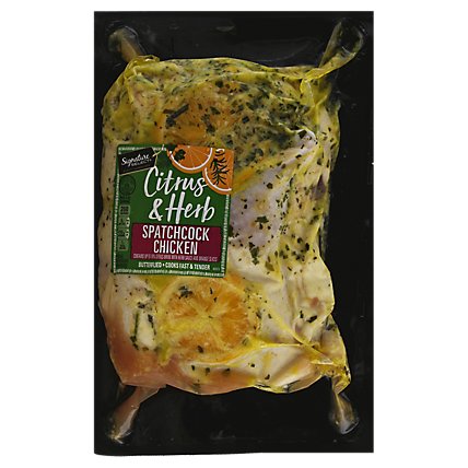 Signature Select Chicken Spatchcock Citrus & Herb - 3.25 Lbs - Image 1