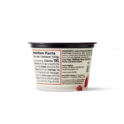 Noosa Finest Yoghurt Strawberry - 4.5 Oz - Image 2