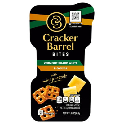 Cracker Barrel Bites Single Serve Convenience Meals Vermont Sharp White - 1.65 Oz - Image 2