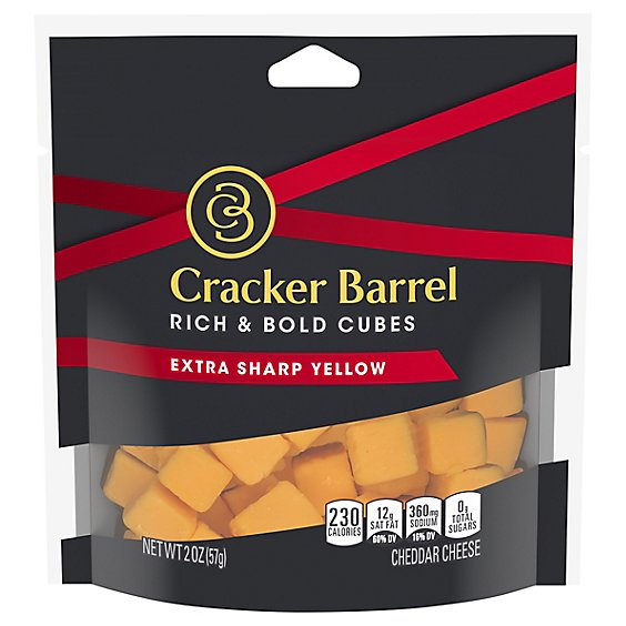 Cracker Barrel Natural Cheese-Cubes - 2 Oz