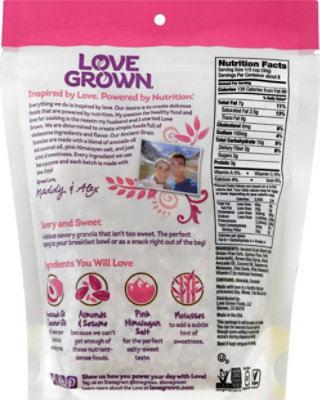 Love Grown Granola Almnd Sesame Prem - 9 Oz - Image 6