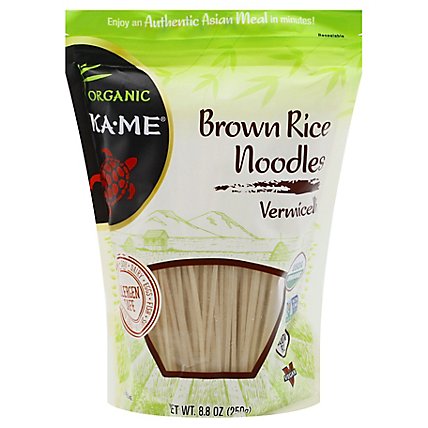 Ka Me Noodle Brwn Rice Vermicel - 8.8 Oz - Image 3