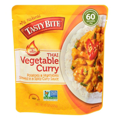 Tasty Bite Entree Thai Vegetable Curry Hot & Spicy - 10 Oz - haggen