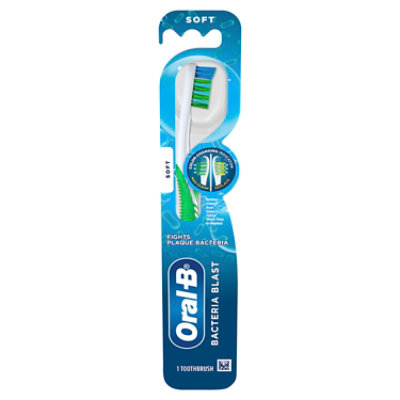 Oral-B Bacteria Blast Manual Soft Toothbrush - Each - Image 1