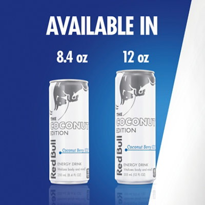 Red Bull Coconut Edition Energy Drink Coconut Berry 80mg Caffeine - 8.4 Fl. Oz. - Image 8