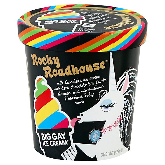 Big Gay Ice Cream Rocky Roadhouse 1 Pint - 473 Ml