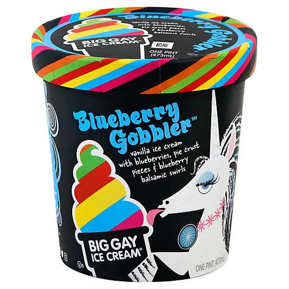 Big Gay Ice Cream Blueberry Gobbler 1 Pint - 473 Ml