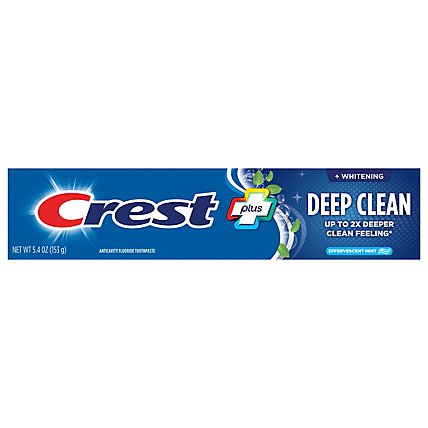Crest Complete Plus Toothpaste +Whitening Deep Clean Effervescent Mint - 5.4 Oz - Image 5
