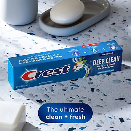 Crest Complete Plus Toothpaste +Whitening Deep Clean Effervescent Mint - 5.4 Oz - Image 4