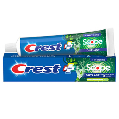 Crest Complete + Scope Outlast Whitening Toothpaste Mint - 5.4 Oz
