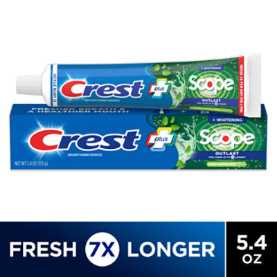 Crest Complete + Scope Outlast Whitening Toothpaste Mint - 5.4 Oz - Image 2