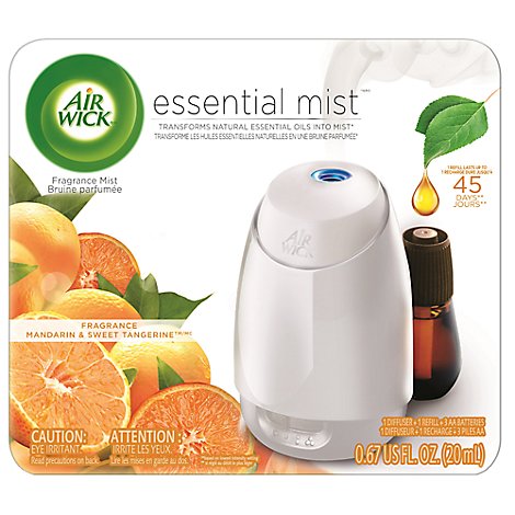 Air Wick Essential Mist Fragrance Mist Kit Mandarin & Sweet Tangerine - Each