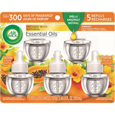 Air Wick Plug In Refill 5 Count Hawaii Scented Oil Air