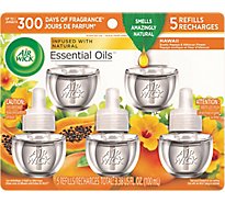Air Wick Plug In Refill 5 Count Hawaii Scented Oil Air Freshener - 5-0.67 Fl. Oz.