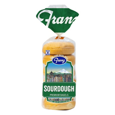 Franz Bagels Premium Sourdough 6 Count - 18 Oz