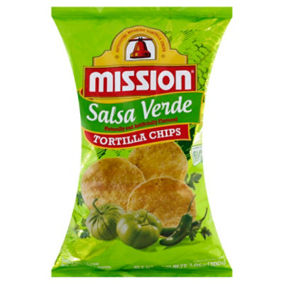 Mission Salsa Verde Chips - 7.05 Oz