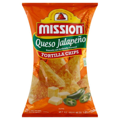 Mission Queso Jalapeno Chips - 7.05 Oz