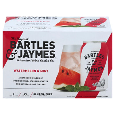 Bartles & Jaymes Watermelon Mint Wine Cooler Single Serve Cans - 6-355 Ml - Image 3