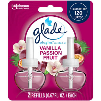 Glade Plugins Vanilla Passion Fruit Scented Oil Air Freshener Refill 2 Count - 1.34 Oz - Image 2