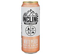 Incline White Peach Cider In Cans - 19.2 Oz
