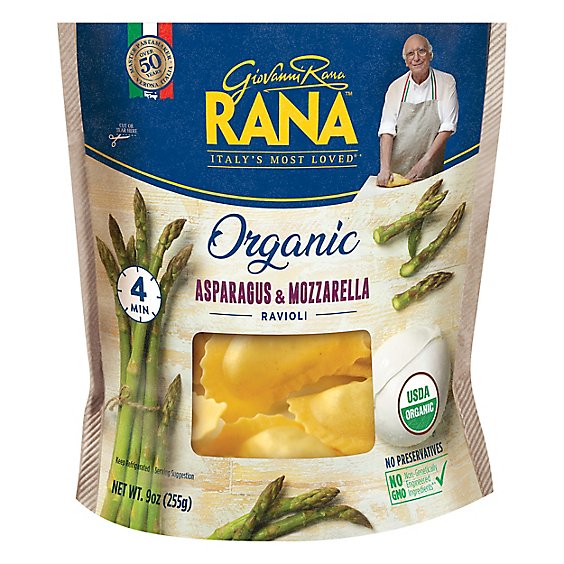Giovanni Rana Organic Asparagus Mozzarella Ravioli - 9 Oz