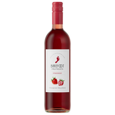 Barefoot Cellars Strawberry Moscato Wine - 750 Ml - Image 1