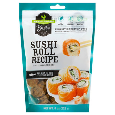 Betsy Farms Bistro Sushi Roll Recipe Dog Treats 8oz - .5 Lb
