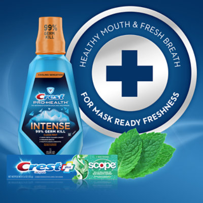 Crest Complete Plus Toothpaste +Whitening Scope Minty Fresh Striped - 5.4 Oz - Image 7