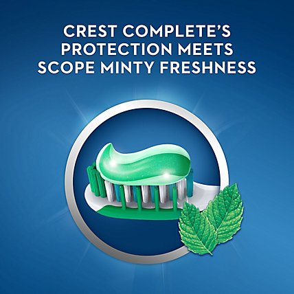 Crest Complete Plus Toothpaste +Whitening Scope Minty Fresh Striped - 5.4 Oz - Image 4