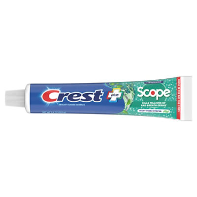 Crest Complete Plus Toothpaste +Whitening Scope Minty Fresh Striped - 5.4 Oz - Image 3