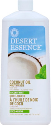 Desert Essence Mouthwash Coconut Oil Coconut Mint - 16 Fl. Oz. - Image 2