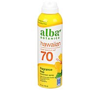 Alba Botanica SPF 70 Clear Sunscreen Spray - 6 Oz