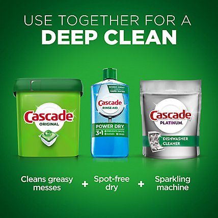 Cascade Original Dishwasher Detergent Pods ActionPacs Tabs Fresh Scent - 37 Count - Image 7