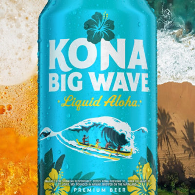 Kona Brewing Co. Big Wave Premium Beer Cans - 6-12 Fl. Oz. - Image 3