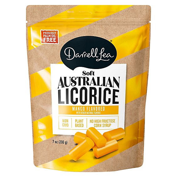 Darrell Lea Liquorice Soft Eating Mango Flavor - 7 Oz