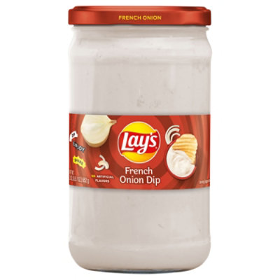 Lays Dips French Onion Glass Jar - 23 Oz