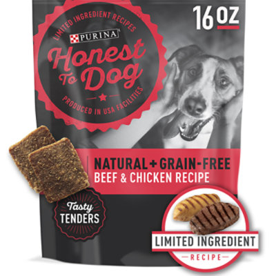 Honest To Dog Treats Beef & Chicken - 16 Oz