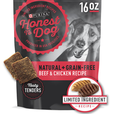 Honest To Dog Treats Beef Chicken 16 Oz albertsons