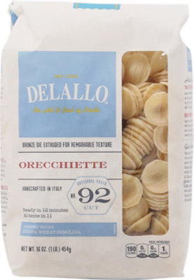 DeLallo Pasta Orecchiette No. 92 - 16 Oz - Image 2