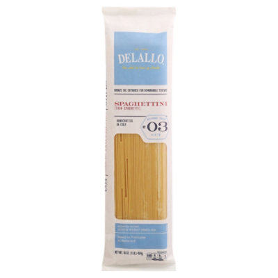 DeLallo Pasta Spaghetti Thin No. 3 - 16 Oz - Image 3