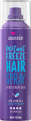 Aussie Instant Freeze Hair Spray With Jojoba Oil & Sea Kelp - 7 Oz - Image 2