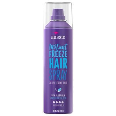 Aussie Instant Freeze Hair Spray With Jojoba Oil & Sea Kelp - 7 Oz