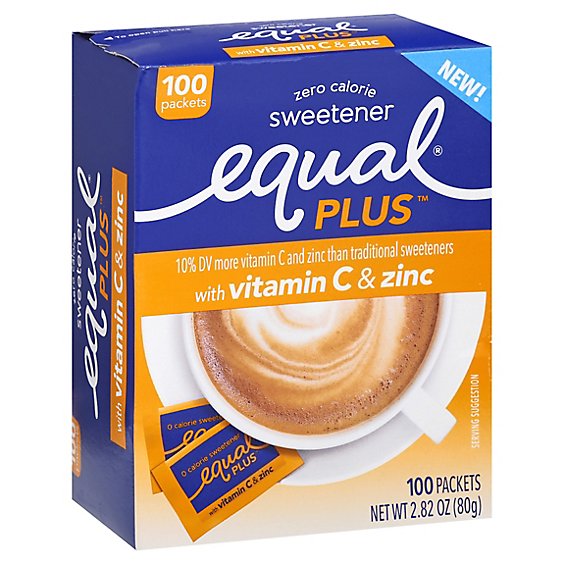 Equal Plus 100 Count Vitamin C & Zinc C - 2.82 Oz
