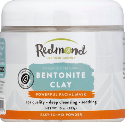 Redmond Facial Mask Bentonite Clay - 10 Oz