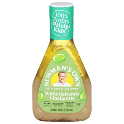 Newmans Own Vinaigrette White Balsamic - 16 Fl. Oz.