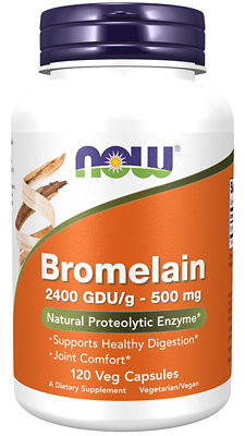 Now Bromelain 500mg - 120 Count - Image 1