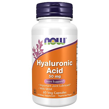 Now Hyaluronic Acid With MSM Joint Support Vcaps - 60 Count - Image 2