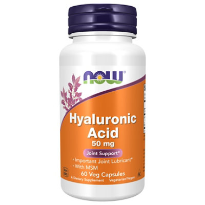 Now Hyaluronic Acid With MSM Joint Support Vcaps - 60 Count - Image 1